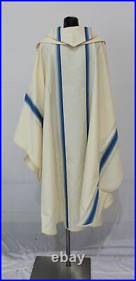 Alba Tomasz Wozny Men's Formal Embroidered Chasuble Robe EJ1 Blue Size 3