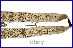 Antique Stole Vestment / Chasuble / Mass Garment, 19th Century (# 17876)