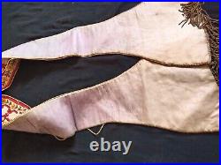 Antique charch vestments embroidery stole chasuble christian item686