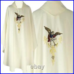 Archangel Michael CHASUBLE Ecru, a direct embroidery