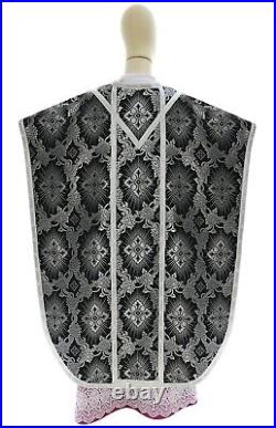 Black St. Philip Neri Chasuble with stole Vestment Casulla Negra Casula F068CZ9
