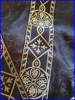 Black Traditio Semi-Gothic Chasuble Y Orphrey and Understole