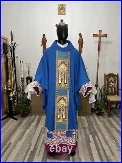 Blue Vestment Chasuble & Stole