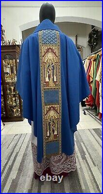 Blue Vestment Chasuble & Stole