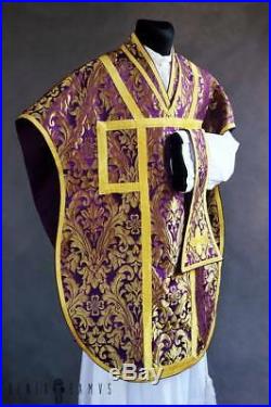 Borromeo Neri Violet Purple Vestment Chasuble Kasel Messgewand Stola Maniple