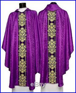 Chasuble Kasel Messgewand Vestment Casula Embroidery made on velvet 573-AF25 us