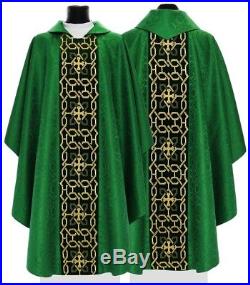 Chasuble Kasel Messgewand Vestment Casula Embroidery made on velvet 574-AZ25 us