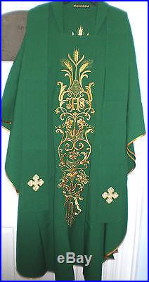 Chasuble Stole GREEN Vestment Kasel Messgewand