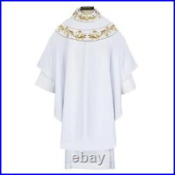 Chasuble Torino Collection White Vestment Church Supplies New
