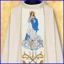 Chasuble embroidered Our Lady of the Assumption