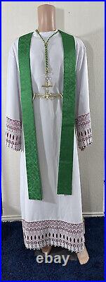 Christ The King Green Vestment Chasuble & Stole (g0098)