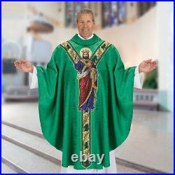 Christ The King Jacquard Chasuble + Various Colors Available
