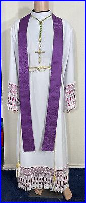 Christ The King Purple Vestment Chasuble & Stole