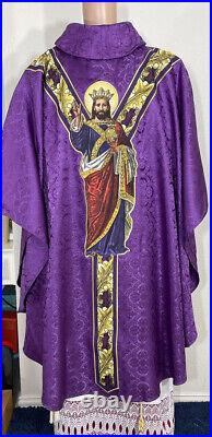 Christ The King Purple Vestment Chasuble & Stole