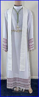 Christ The King White Ivory Vestment Chasuble & Stole