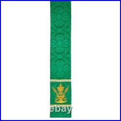 Corpus Christi Green Chasuble With Matching Stole Vestment for Church 51 In