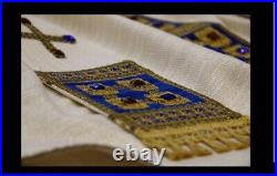 Ecru Marian Messgewand Chasuble Vestment Kasel