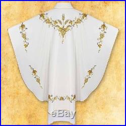 Ecru White Chasuble Vestment Kasel Messgewand