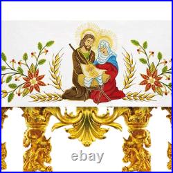 Embroidered Altar Cloth Christmas Tablecloth Church Chasuble Vestment AC24123