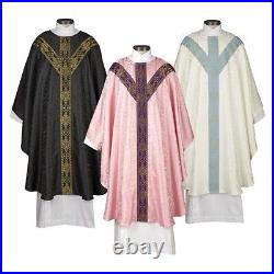 Embroidered Avignon Collection Chasubles Seasonal Vestments for Church Set of 3