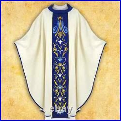 Embroidered Marian chasuble