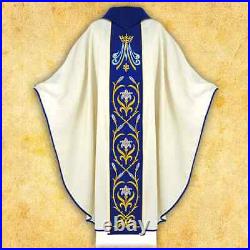 Embroidered Marian chasuble