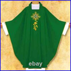 Embroidered chasuble Dominium ecru