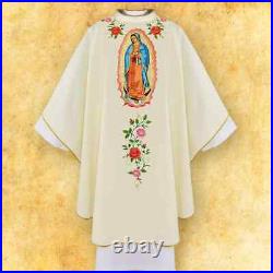 Embroidered chasuble Guadalupe