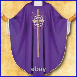 Embroidered chasuble with Lent