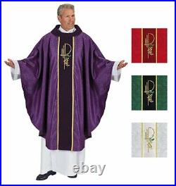 Eucharistic Jacquard Chasuble + Various Colors