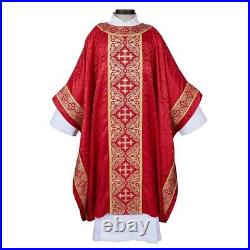 Excelsis Gothic Chasuble (USUALLY SHIPS WITHIN 2 DAYS) Red Chasubles