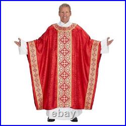 Excelsis Gothic Chasuble (USUALLY SHIPS WITHIN 2 DAYS) Red Chasubles