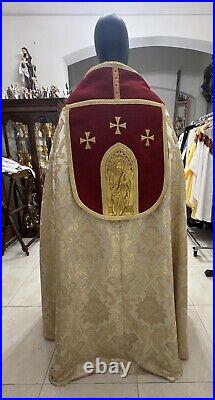 Gold Cope Vestment Chasuble With Stole