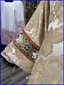 Gold Damask Vestment Dalmatic & Stole