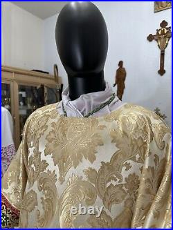 Gold Damask Vestment Dalmatic & Stole