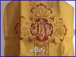 Gold Roman style Messgewand Chasuble Vestment Kasel