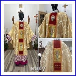 Gold Vestment Chasuble & Stole Baby Jesus