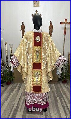 Gold Vestment Chasuble & Stole Baby Jesus