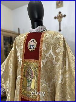 Gold Vestment Chasuble & Stole Baby Jesus