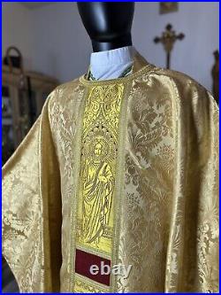 Gold Vestment Chasuble & Stole Go0009