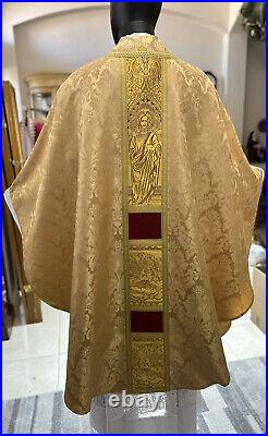 Gold Vestment Chasuble & Stole Go0009