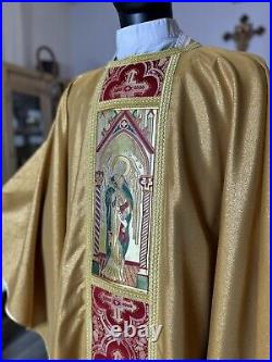 Gold Vestment Chasuble & Stole Go0012