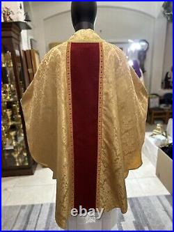 Gold Vestment Chasuble & Stole Go0015
