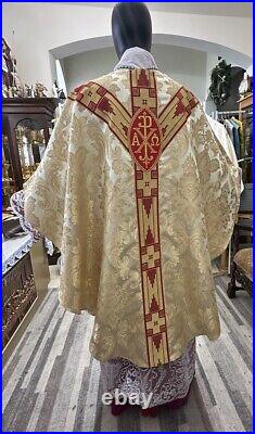 Gold Vestment Chasuble & Stole Holy Trinity