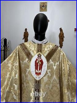 Gold Vestment Chasuble & Stole Jesus The High Priest