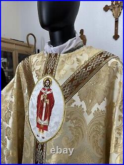 Gold Vestment Chasuble & Stole Jesus The High Priest