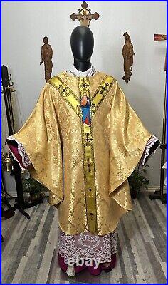 Gold Vestment Chasuble & Stole The Most Sacred Heart Of Jesus