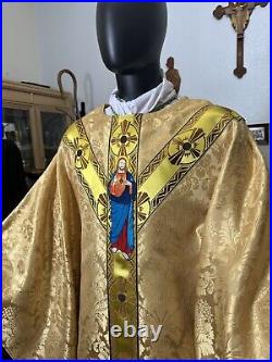 Gold Vestment Chasuble & Stole The Most Sacred Heart Of Jesus