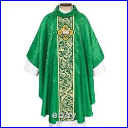 Green Chasuble Angus Dei Collection Chasuble (USUALLY SHIPS WITHIN IN 2 DAYS)