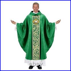 Green Chasuble Angus Dei Collection Chasuble (USUALLY SHIPS WITHIN IN 2 DAYS)